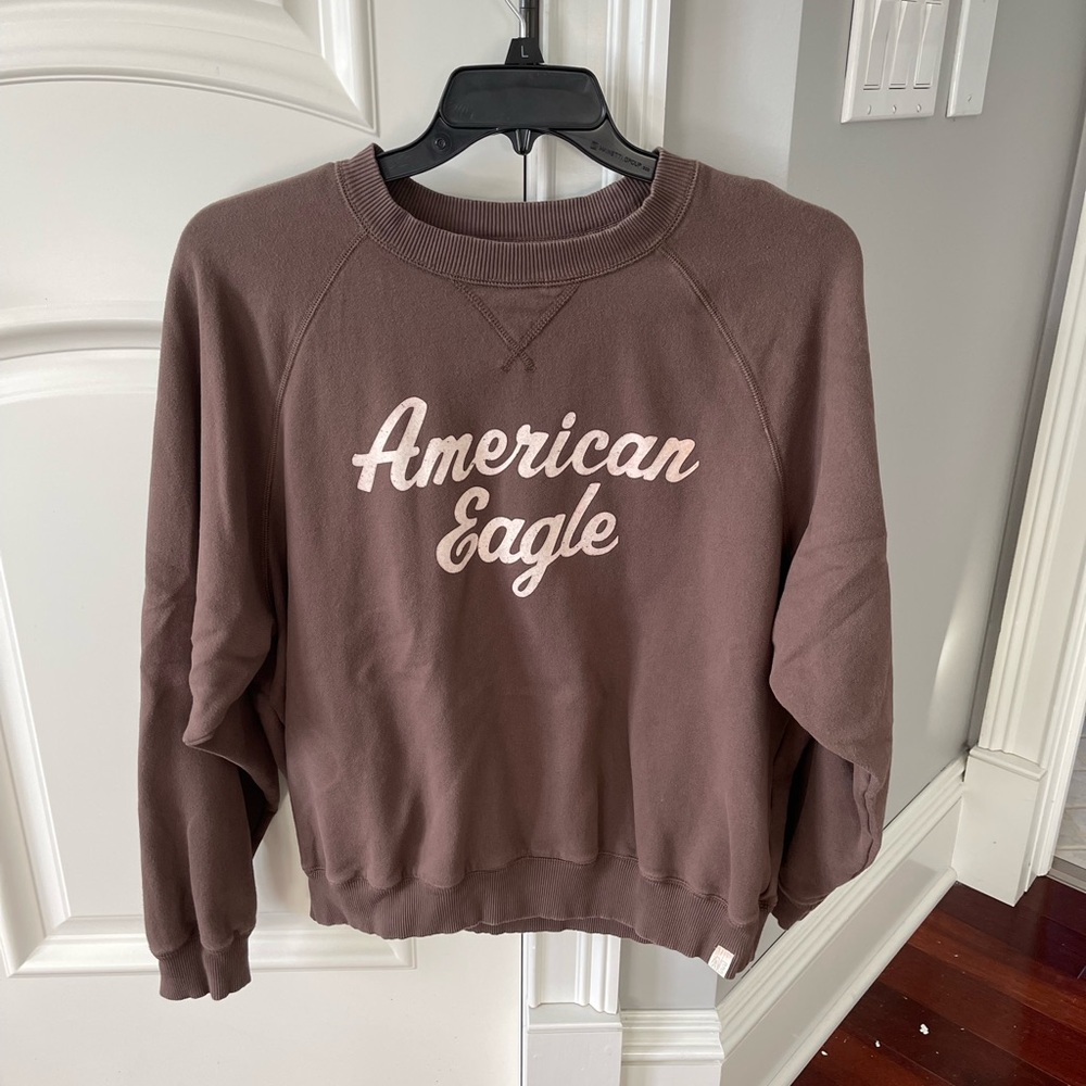 brown american eagle sweatshirt